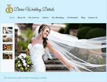 Tablet Screenshot of divineweddingdetails.com